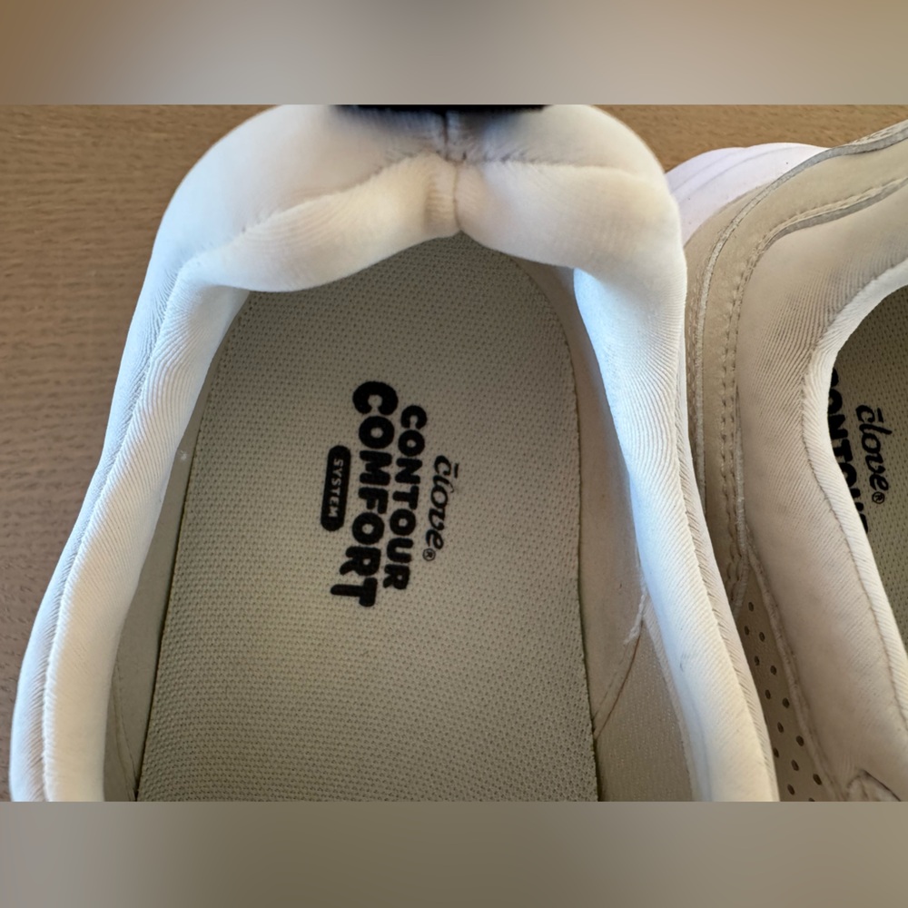 Clove Strada Sand/White/Gum Healthcare Lace-up Comfort Sneakers Size W8/M6.5 - Picture 7 of 8